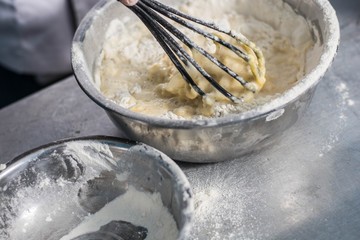 flour and dough