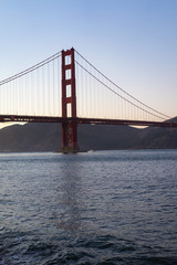 Fototapeta na wymiar San Francisco, California/USA - January 6, 2018: Golden Gate Bridge