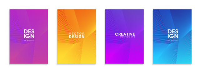 Minimal covers design. Colorful halftone gradients.background modern template design for web. Cool gradients. Future geometric patterns. Eps10