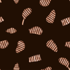 Grilled meat design.