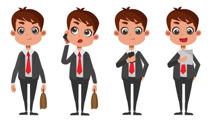 business man cartoon vector  