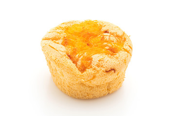 sponge cup cake with gold egg yolk thread