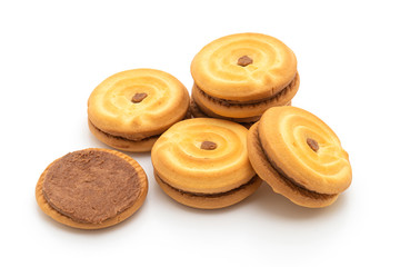 cookies with chocolate cream