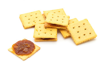 biscuits with pineapple jam