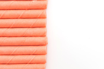 biscuits wafer stick with strawberry cream flavour