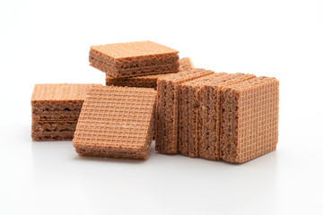 wafer biscuit with chocolate cream
