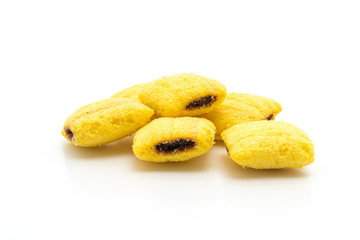 crispy corn snack with chocolate