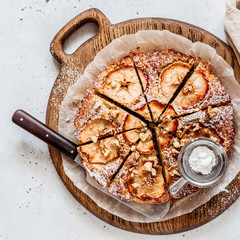 Apple Cake with Sliced Apple on Top
