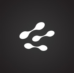 Cell icon on background for graphic and web design. Simple illustration. Internet concept symbol for website button or mobile app.