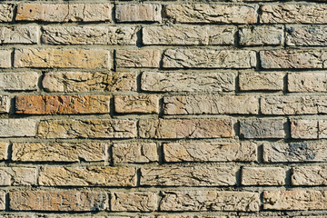 Brown color brick wall
