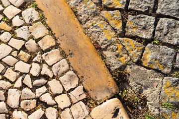 Cobblestone road