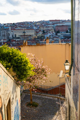 Cityscape of an old town