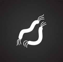 Cell icon on background for graphic and web design. Simple illustration. Internet concept symbol for website button or mobile app.