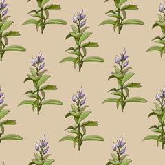 Light floral spring background. Seamless cute spring or summer floral pattern for fabrics and tiles.