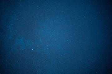 The night sky with a blue tint