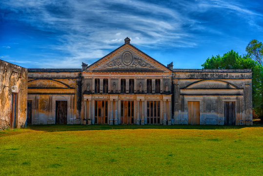 Ancient Hacienda And The Museum Of Yaxcopoil.