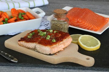 Lachsfilet