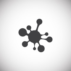 Cell icon on background for graphic and web design. Simple illustration. Internet concept symbol for website button or mobile app.