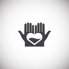 Obraz premium Blood donation related icon on background for graphic and web design. Simple illustration. Internet concept symbol for website button or mobile app.