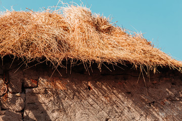 Fototapeta premium hay bale of straw