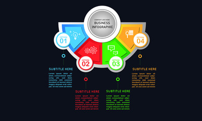 Infographic Diagram for Business Introduction Editable template