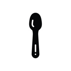 Black solid icon for tablespoon
