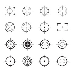 set of target icon
