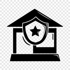 House protection icon. Simple illustration of house protection vector icon for web