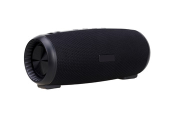 portable speaker on white background