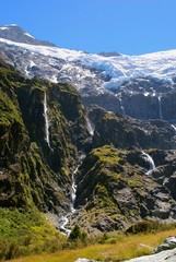Fototapeta na wymiar glacier with runoff 2
