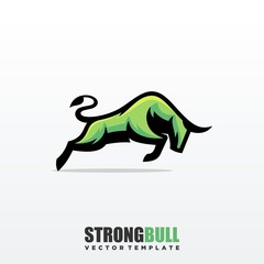 Fototapeta premium Abstract Bull Strong illustration vector template