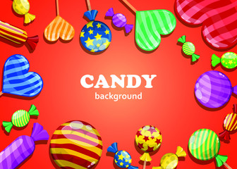 Candy background vector design illustration