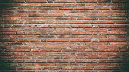 old red brick wall background