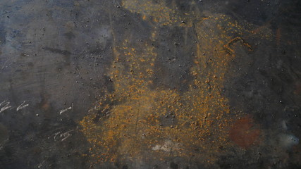 rusty metal wall background, old iron plate