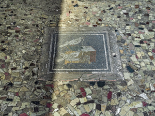 roman mosaic in Pompeii