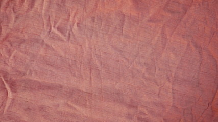 texture of red fabric background, orange cotton cloth texture