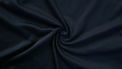 Fototapeta premium black cotton fabric background, texture of sportswear shirt