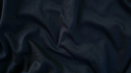 black cotton fabric background, texture of sportswear shirt