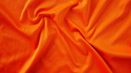 orange silk fabric background