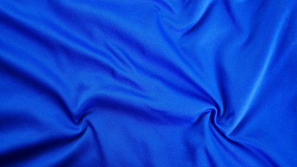 blue silk fabric background, sportswear cloth texture