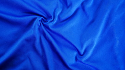 blue silk fabric background, sportswear cloth texture