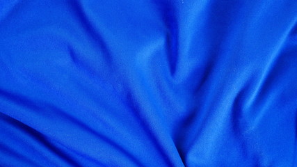 blue silk fabric background, sportswear cloth texture