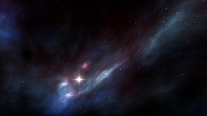 Obraz na płótnie Canvas night sky with stars and nebula