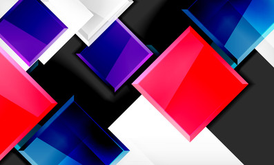 Colorful square and rectangle blocks background