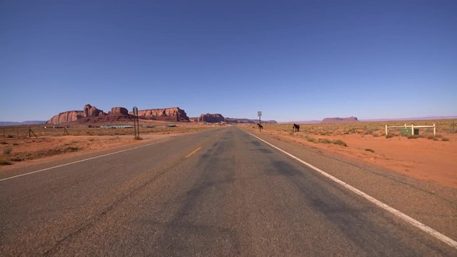 Monument Valley Driving Template Southwest USA 14 Horses