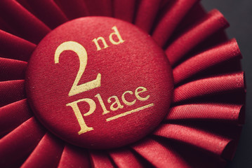 Champion 2nd place red ribbon for rewarding