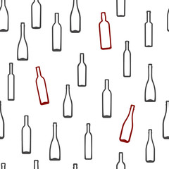 Obraz premium Seamless texture of bottles