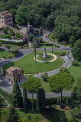 Rome Italy view from Saint Peter Basilica Vatican