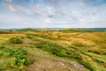 Rugged moorland on the slopes of Gilwern Hill