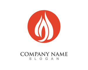Fire flame and vector logos